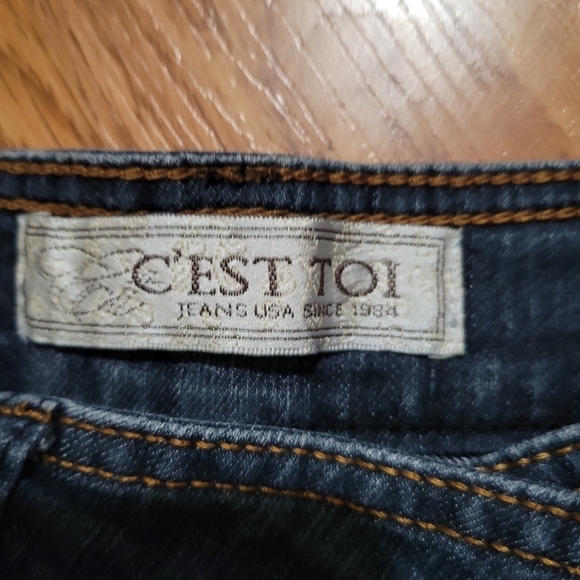 C'est Toi High Rise Medium Wash Skinny Jeans 4/26 - Picture 3 of 6